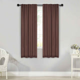 Solid Room Darkening Blackout Curtain Panels, Back Tabs, Set of 2 - Blackout Curtains by Superior