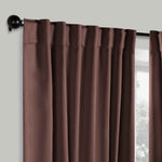 Solid Room Darkening Blackout Curtain Panels, Back Tabs, Set of 2 - Blackout Curtains by Superior