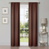 Solid Room Darkening Rod Pocket Blackout Curtain Panels, Set of 2 - Blackout Curtains by Superior