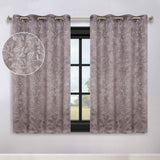 Leaves Room Darkening Grommet Blackout Curtain Panels, Set of 2 - Blackout Curtains by Superior