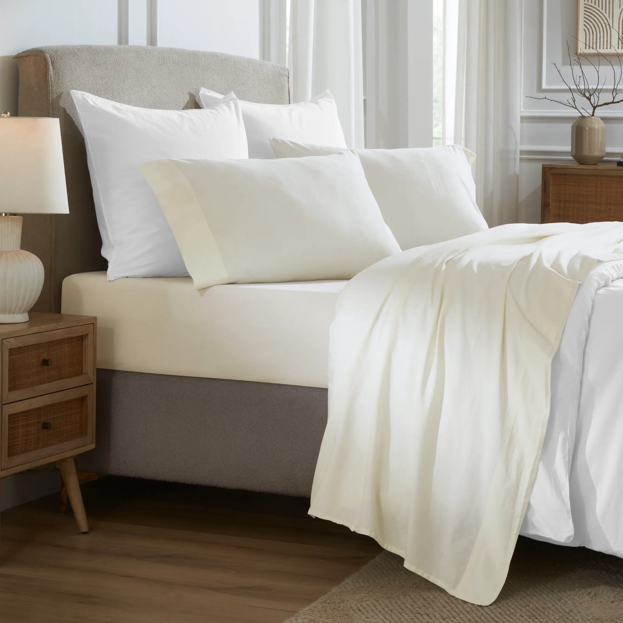Carmen 100% Cotton Relaxed Wash Deep Pocket Bed Sheet Set - Sheet Set by Superior Brand