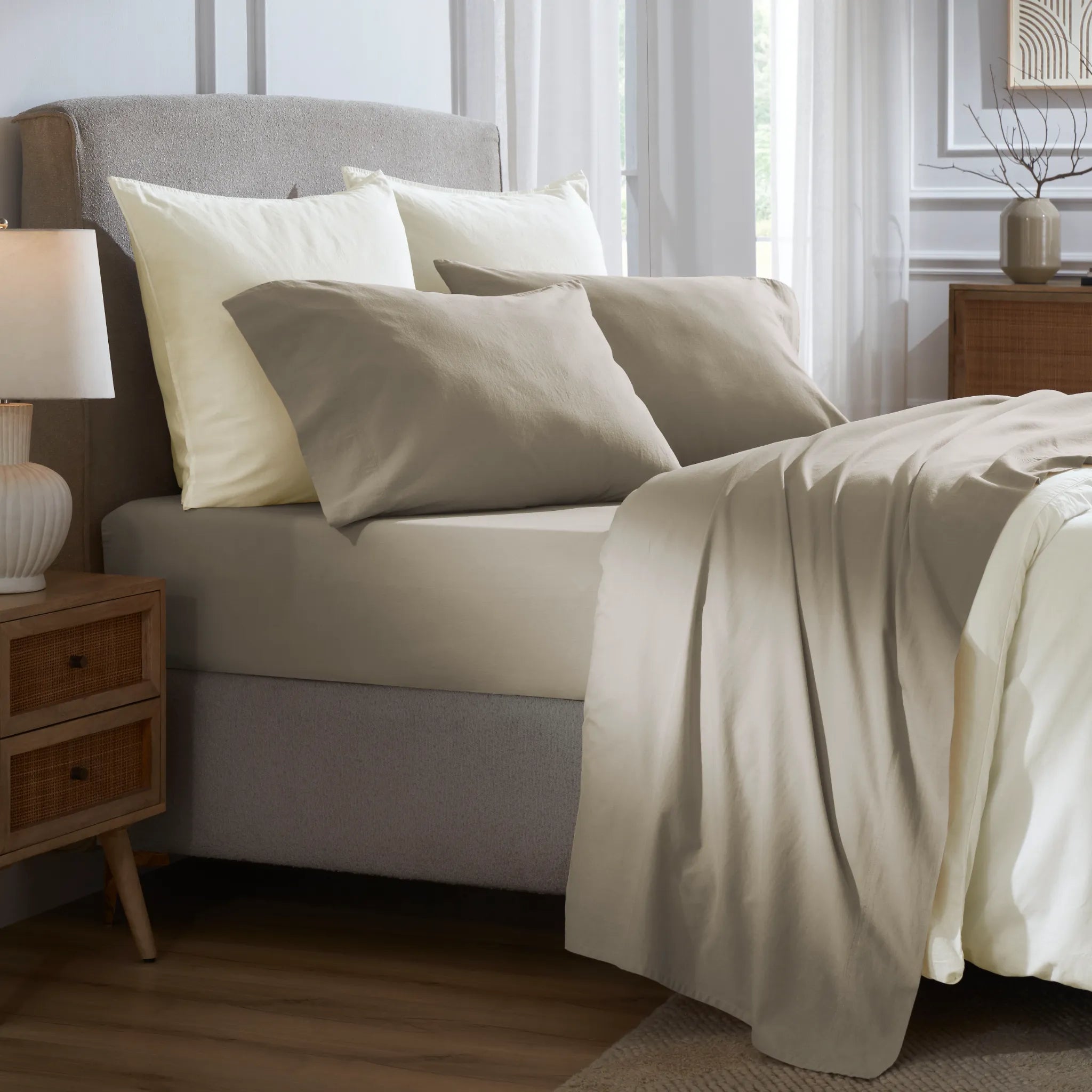 Carmen 100% Cotton Relaxed Wash Deep Pocket Bed Sheet Set - Sheet Set by Superior Brand