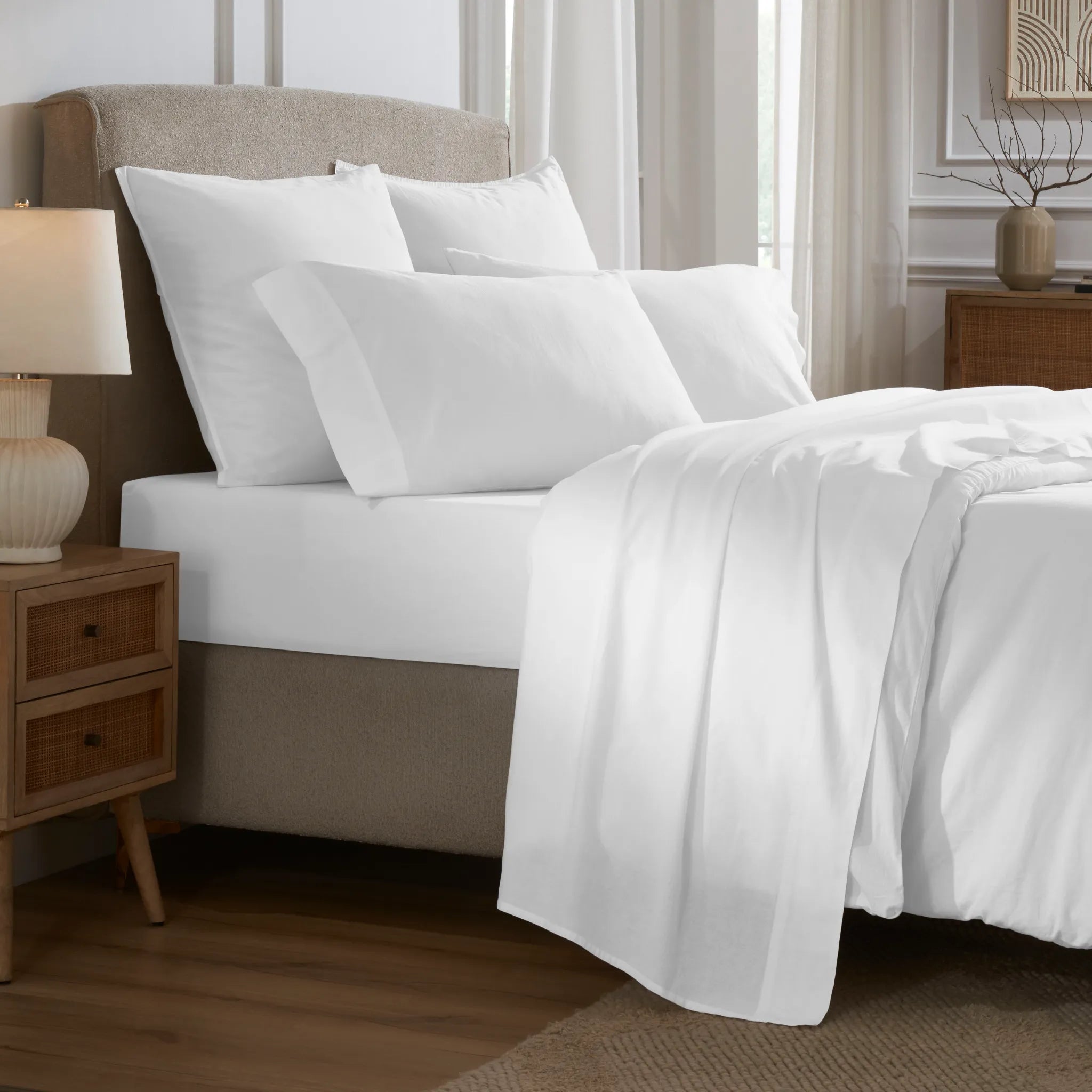 Carmen 100% Cotton Relaxed Wash Deep Pocket Bed Sheet Set - Sheet Set by Superior Brand