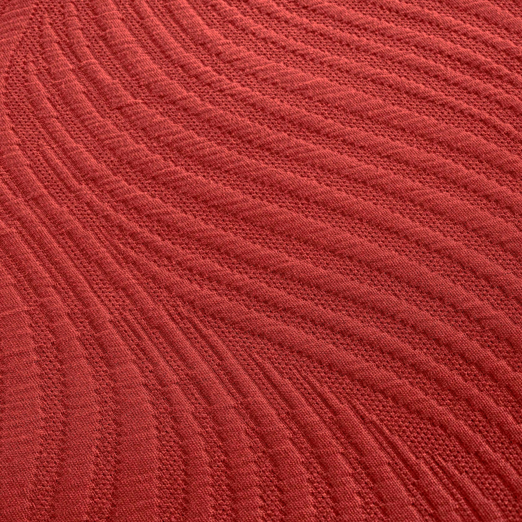 Cascade Cotton Jacquard Matelasse 3-Piece Bedspread Set - Cranberry