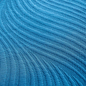 Cascade Cotton Jacquard Matelasse 3-Piece Bedspread Set - Denim Blue