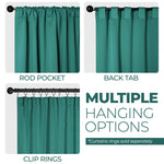 Solid Room Darkening Blackout Curtain Panels, Back Tabs, Set of 2 - Blackout Curtains by Superior