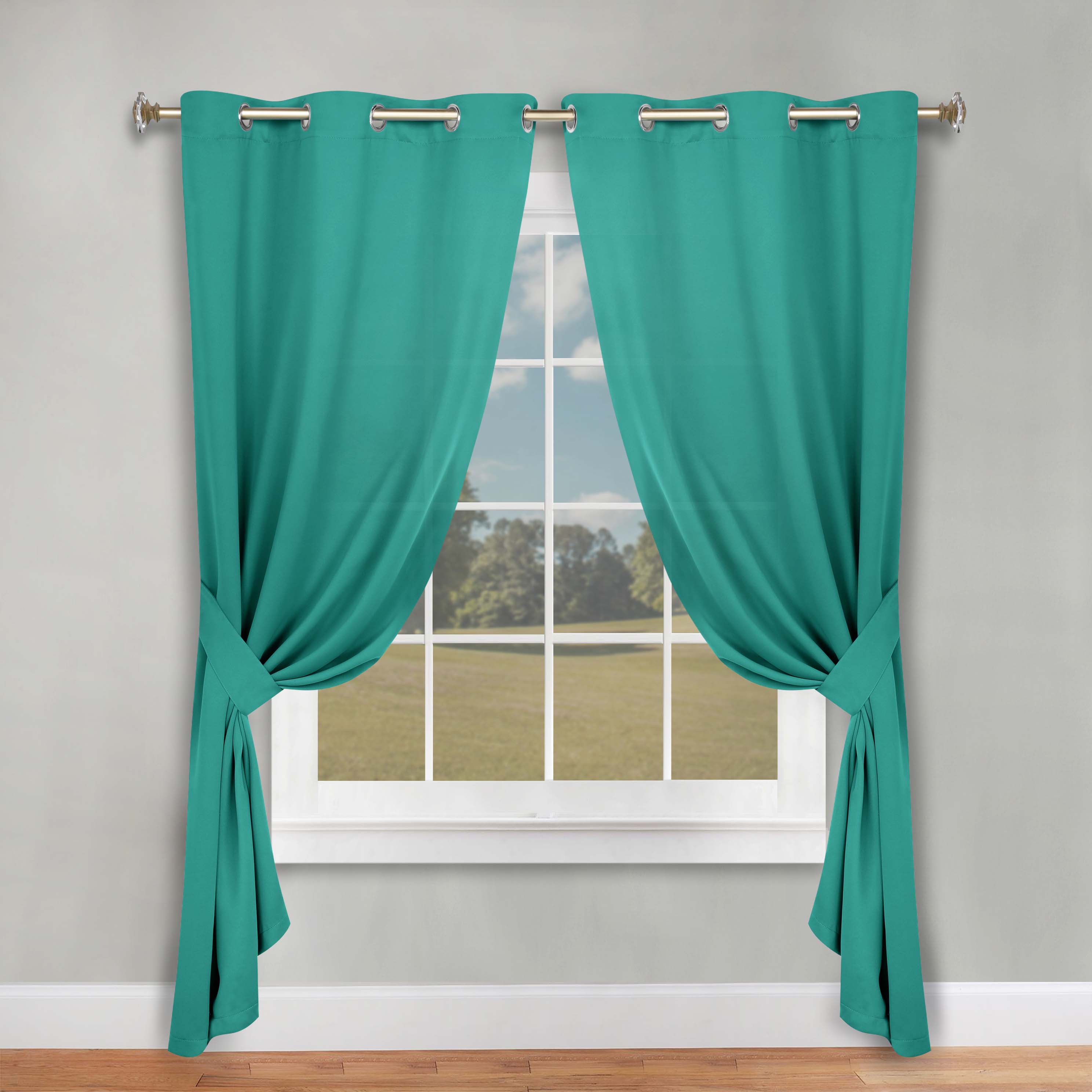 Classic Modern Solid Room Darkening Blackout Curtain Panels, Set of 2 - Blackout Curtains by Superior