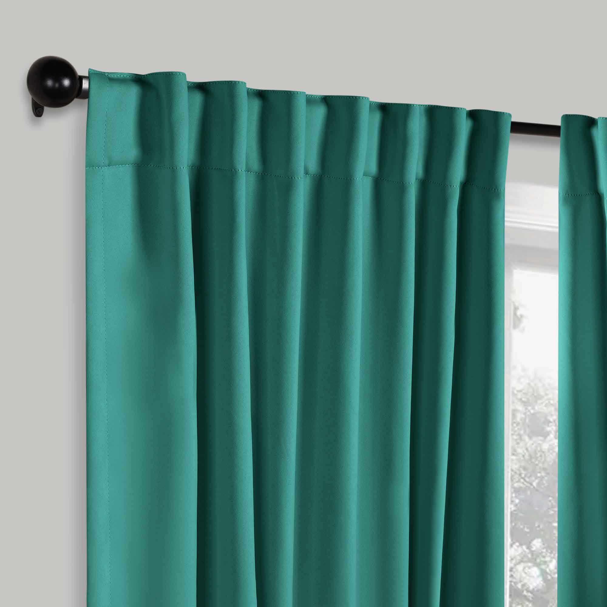 Solid Room Darkening Blackout Curtain Panels, Back Tabs, Set of 2 - Blackout Curtains by Superior