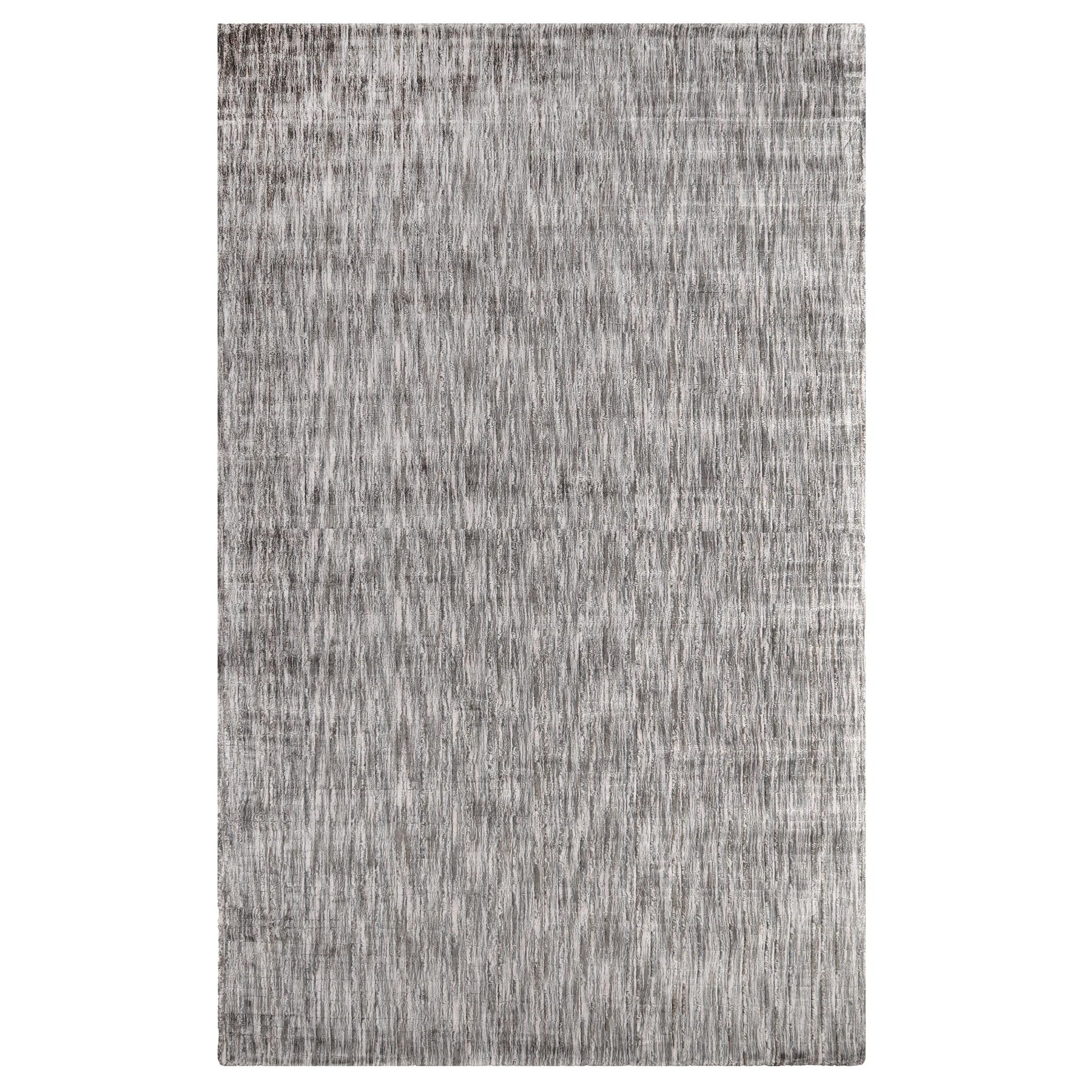 Superior Chalkboard Hand-Woven Viscose Modern Abstract Indoor Area Rug, 5 ft. x 8 ft - Grey