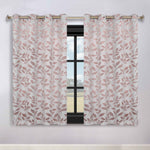 Leaves Room Darkening Washable Blackout Curtain Panels, Set of 2 - Blackout Curtains by Superior