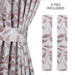 Leaves Room Darkening Washable Blackout Curtain Panels, Set of 2 - Blackout Curtains by Superior