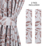 Leaves Room Darkening Washable Blackout Curtain Panels, Set of 2 - Blackout Curtains by Superior