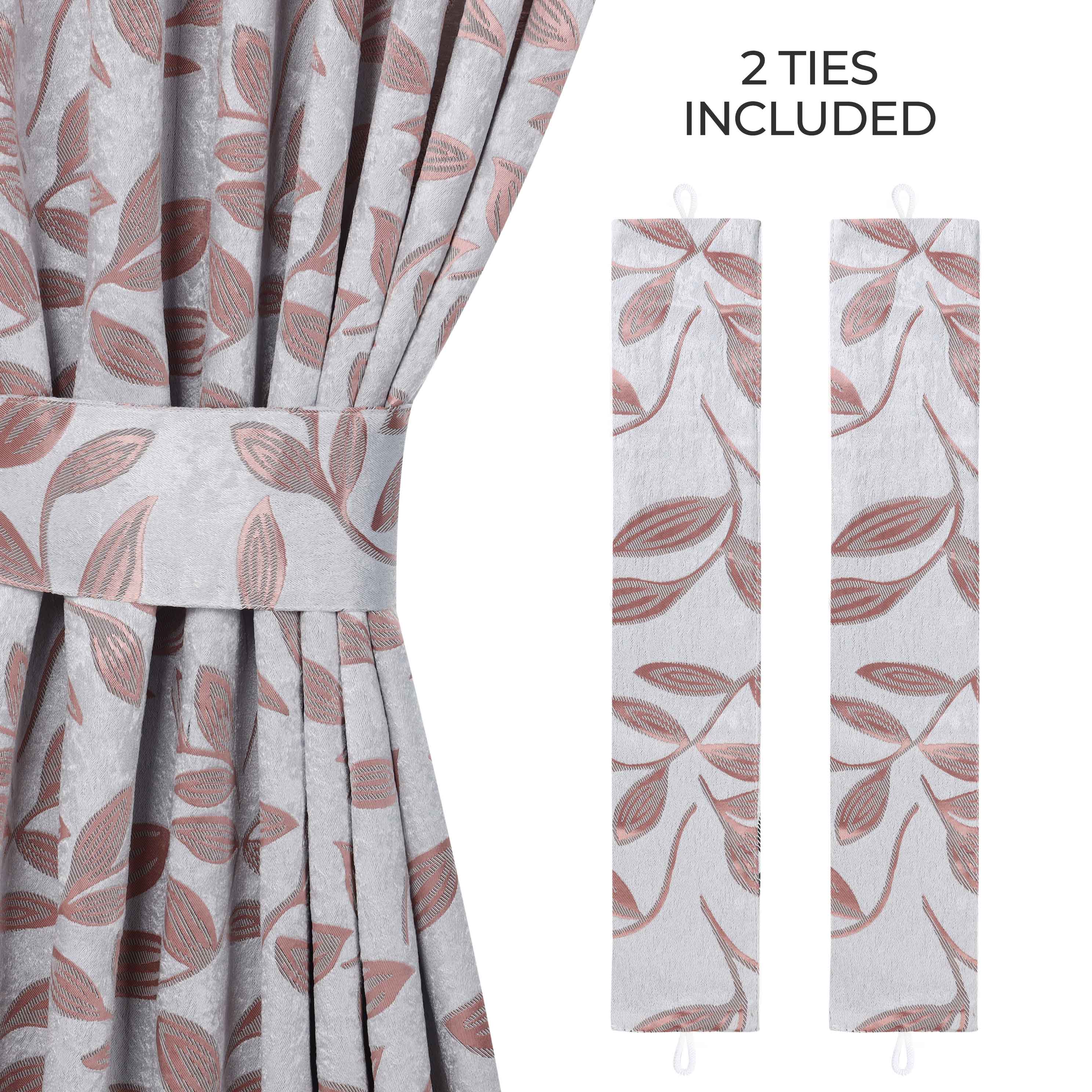 Leaves Room Darkening Washable Blackout Curtain Panels, Set of 2 - Blackout Curtains by Superior