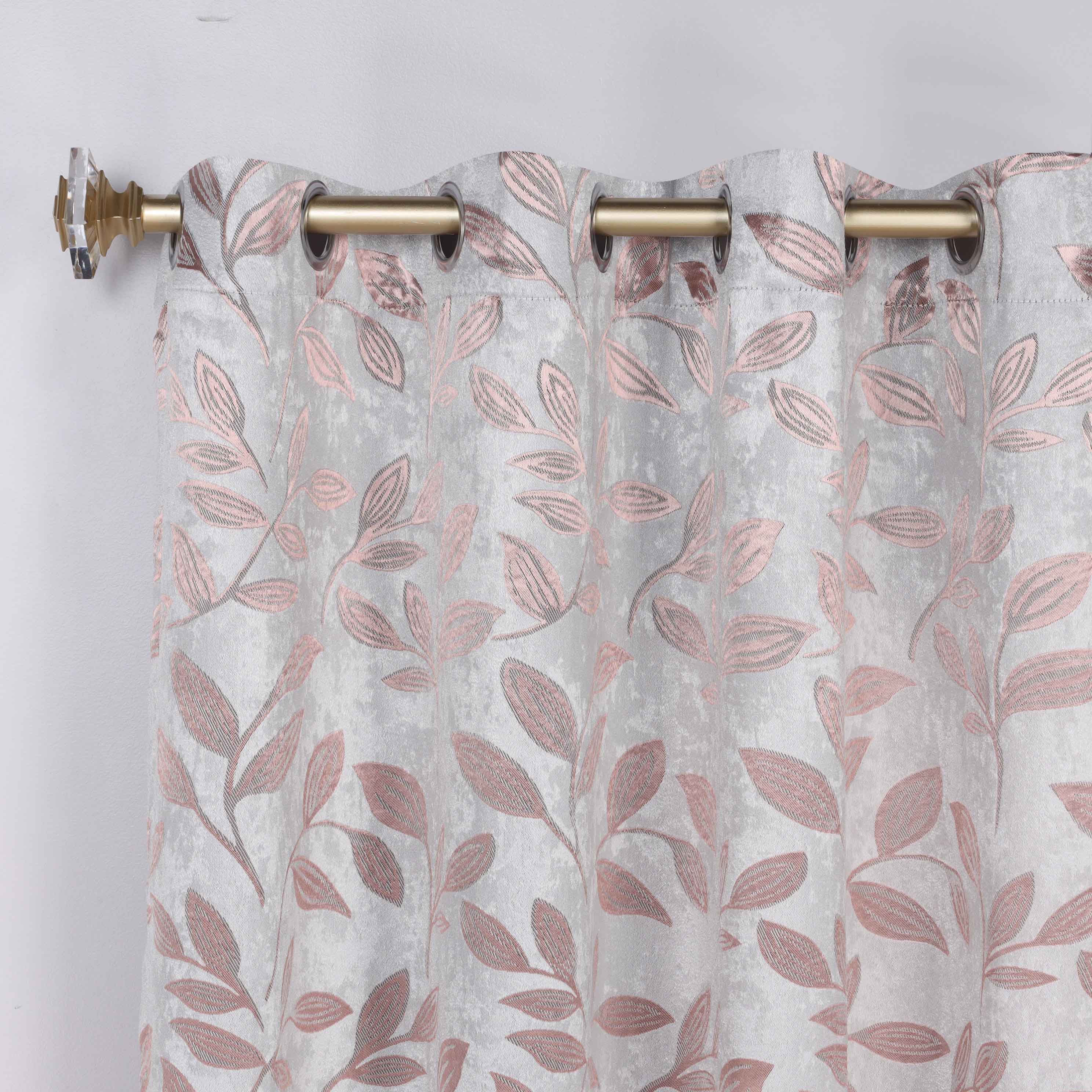 Leaves Room Darkening Washable Blackout Curtain Panels, Set of 2 - Blackout Curtains by Superior