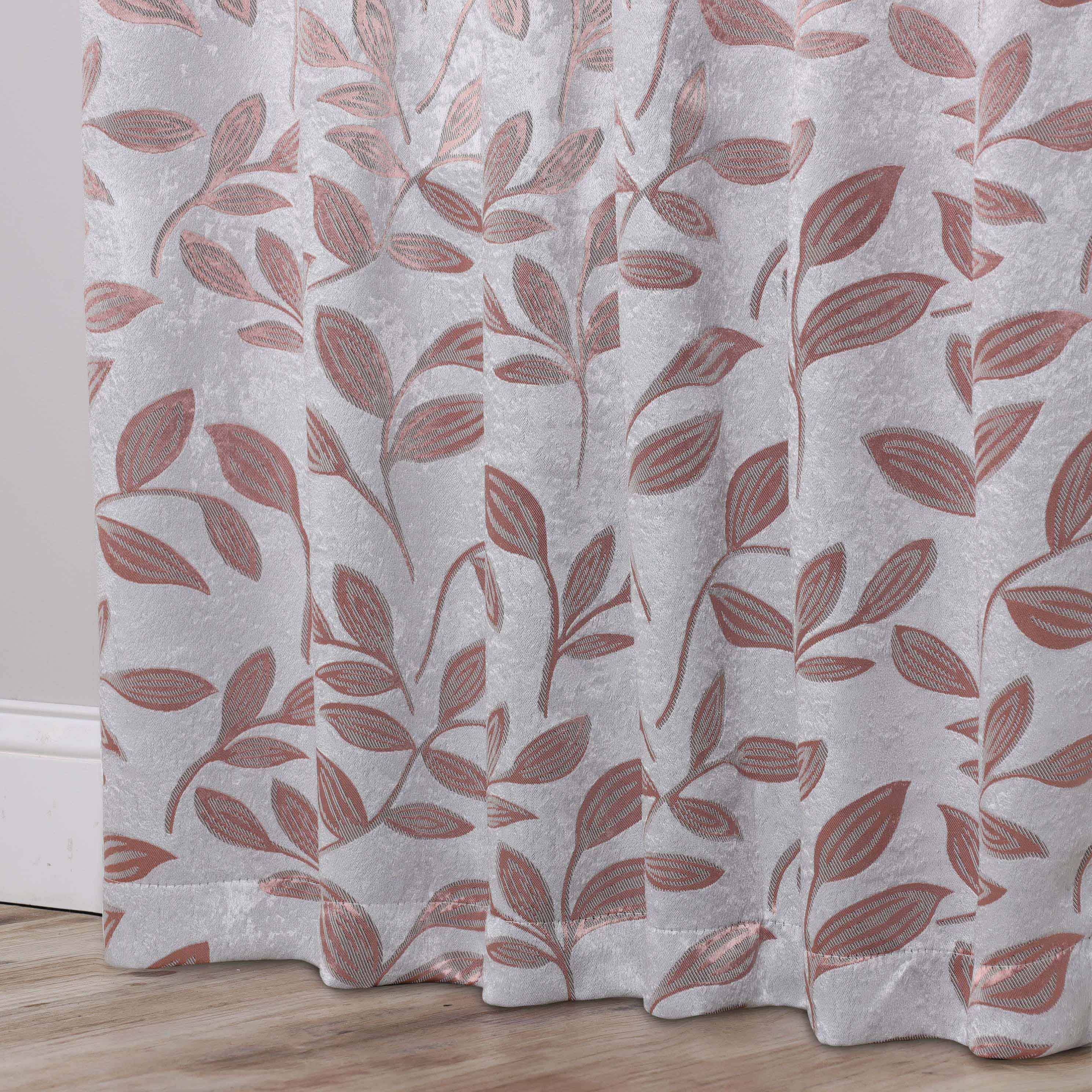 Leaves Room Darkening Washable Blackout Curtain Panels, Set of 2 - Blackout Curtains by Superior