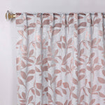 Leaves Room Darkening Back Tabs Blackout Curtain Panels, Set of 2 - Blackout Curtains by Superior
