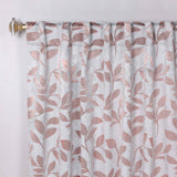 Leaves Room Darkening Back Tabs Blackout Curtain Panels, Set of 2 - Blackout Curtains by Superior