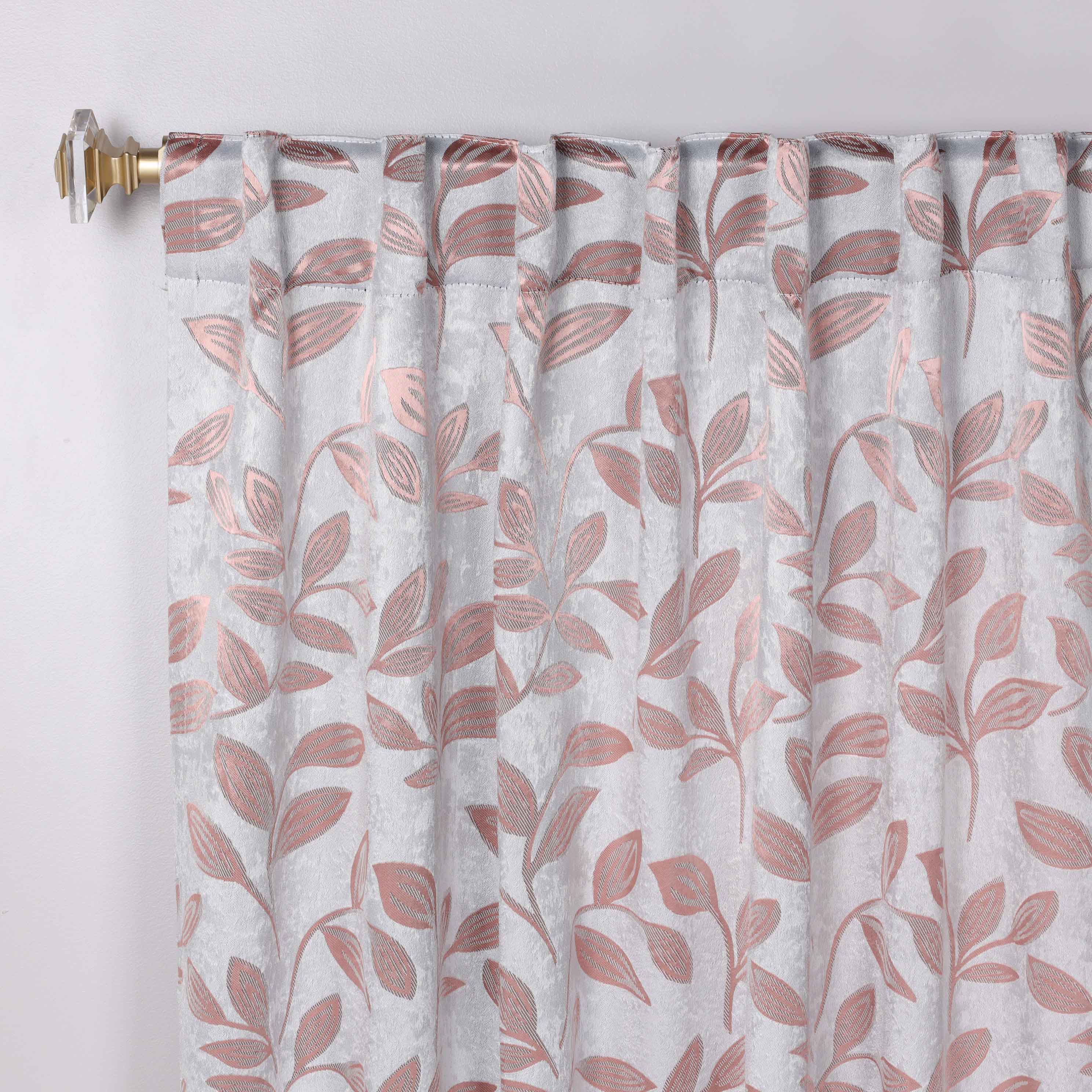 Leaves Room Darkening Back Tabs Blackout Curtain Panels, Set of 2 - Blackout Curtains by Superior