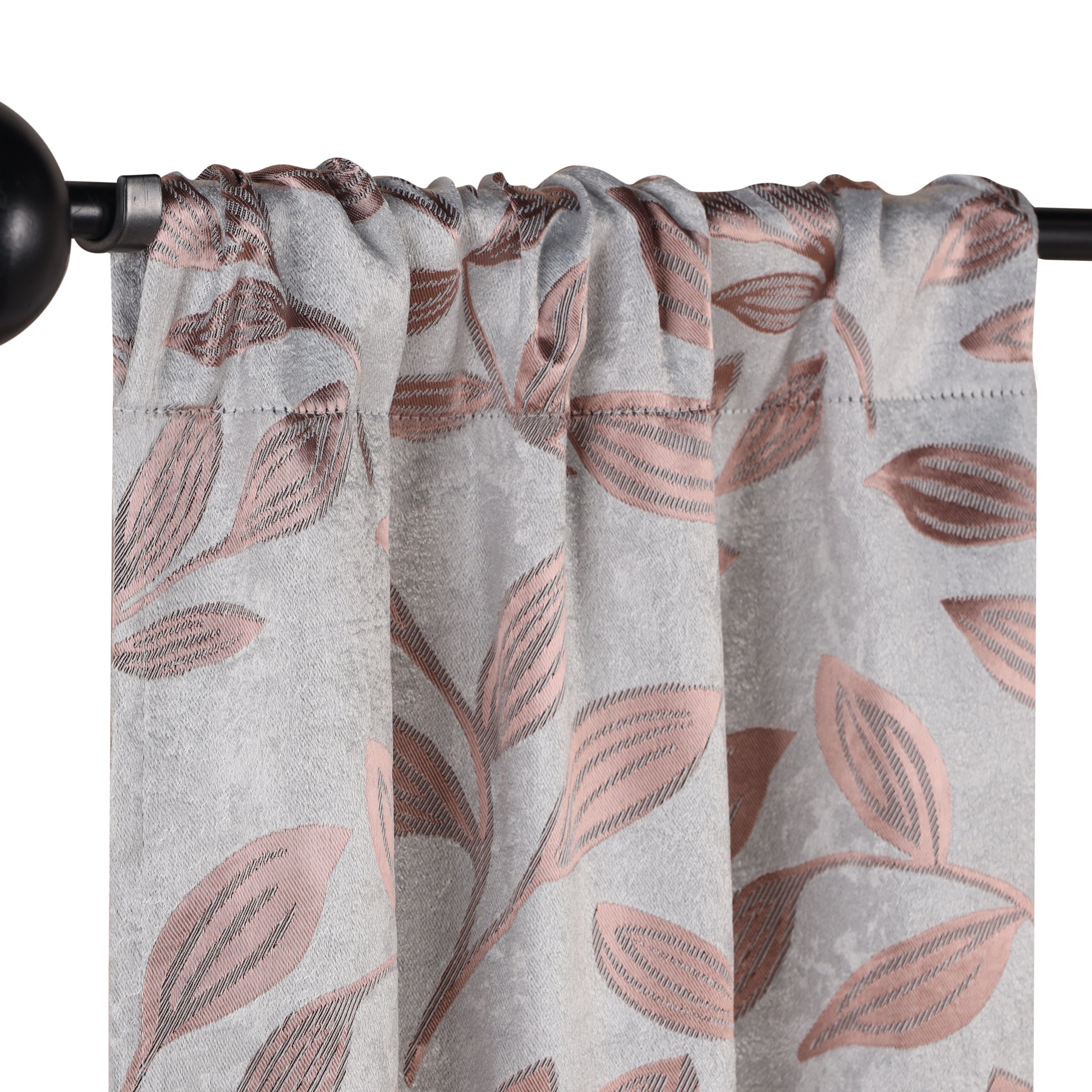 Leaves Room Darkening Washable Blackout Curtain Panels, Set of 2 - Blackout Curtains by Superior