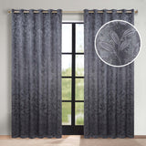 Leaves Room Darkening Grommet Blackout Curtain Panels, Set of 2 - Blackout Curtains by Superior