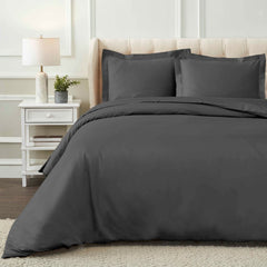 1200 Thread Count Egyptian Cotton Solid Duvet Cover - Egyptian Cotton Duvet Cover Set by Superior Brand