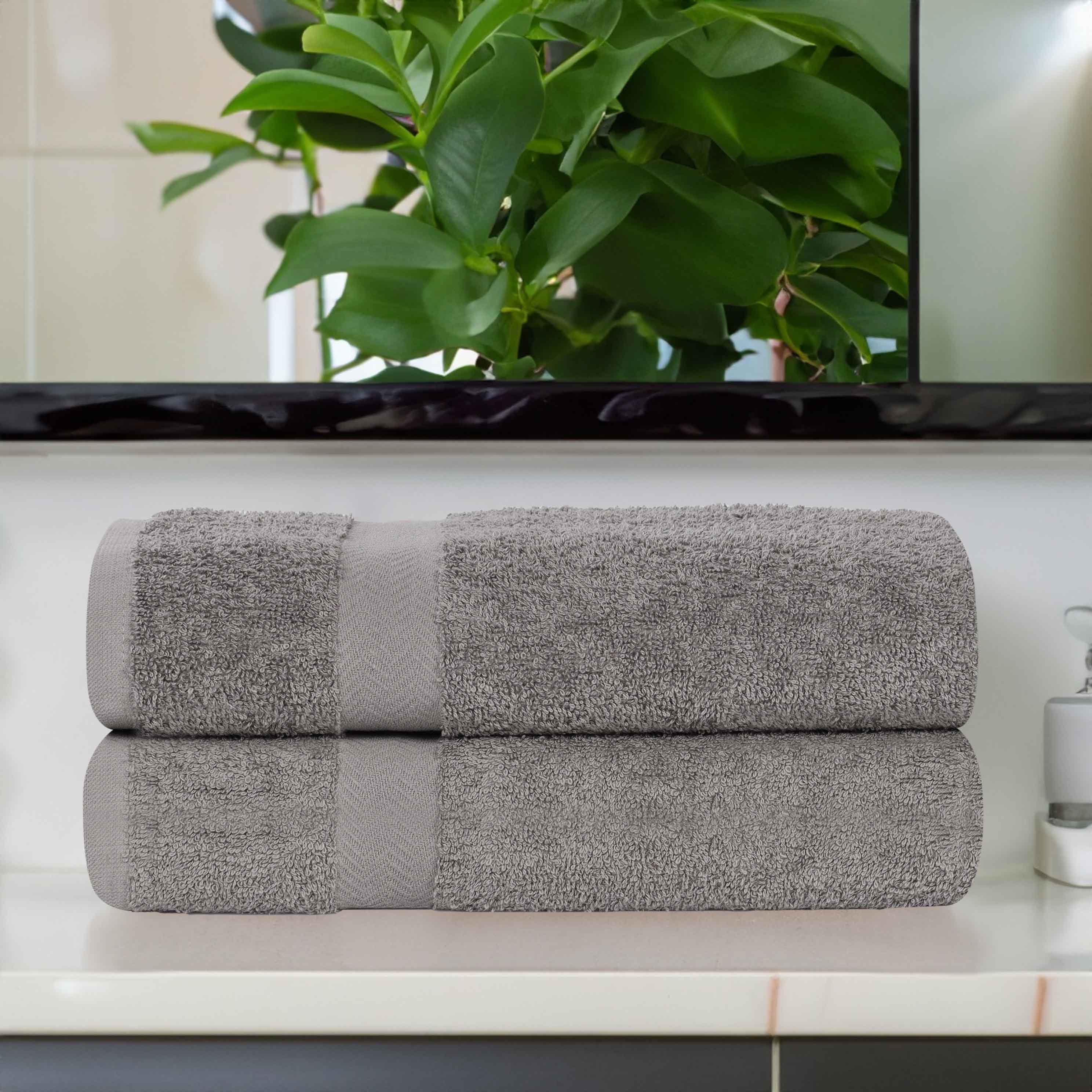 Cotton Eco-Friendly Bathroom Essentials 2 Piece Bath Sheet Set - Bath Sheets by Superior Brand