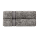 Heritage Egyptian Cotton Plush Absorbent Luxury Bath Towel Set of 2 - Bath Towel by Superior