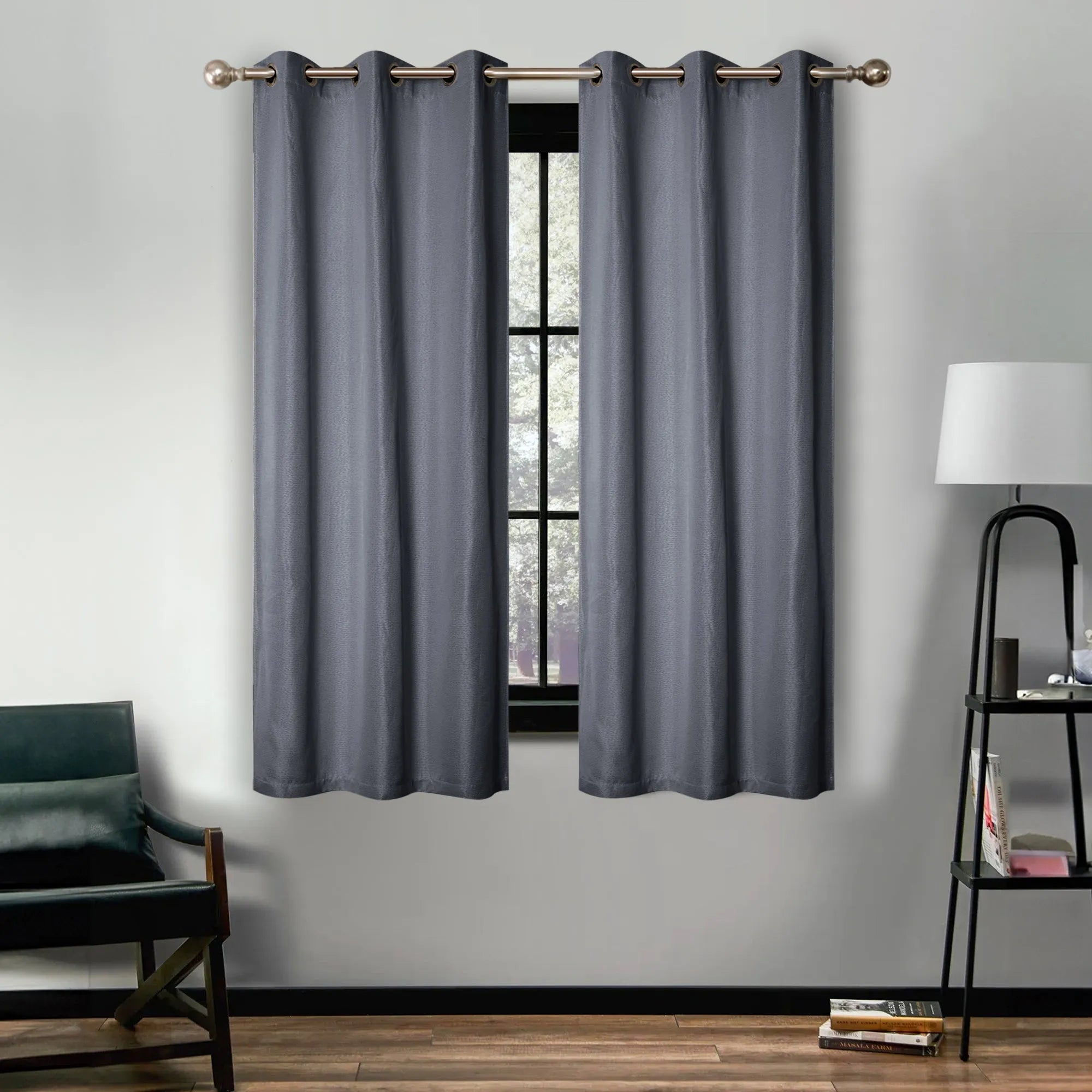 Linen Pattern Washable Room Darkening Blackout Curtains, Set of 2 - Blackout Curtains by Superior Brand