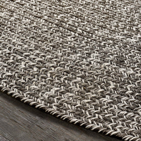 Reversible Braided Eco-Friendly Area Rug Indoor Outdoor Rugs - CharcoalWhite