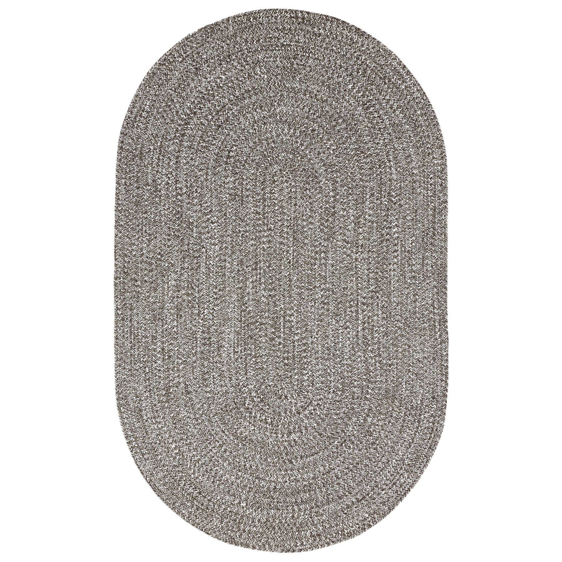 Reversible Braided Eco-Friendly Area Rug Indoor Outdoor Rugs - CharcoalWhite