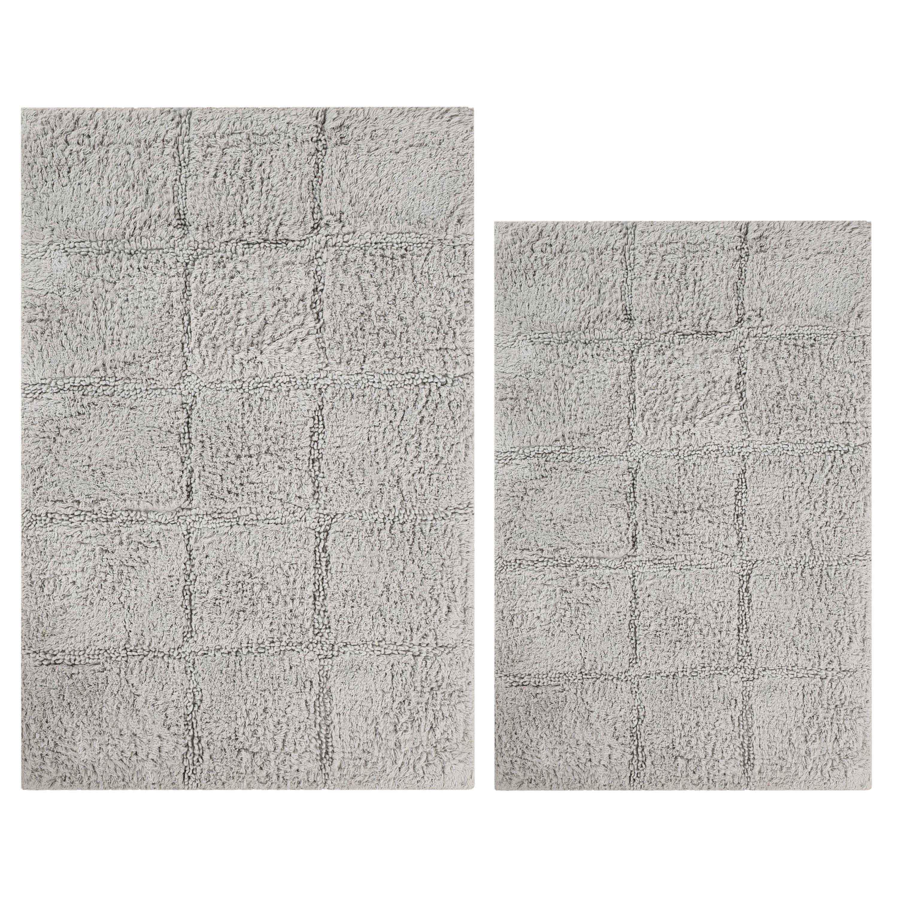 Non-Slip Washable Cotton 2 Piece Bath Rug Set - Bath Rugs by Superior