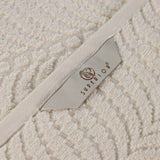 Chevron Zero Twist Solid and Jacquard Soft Cotton Hand Towel Set of 6