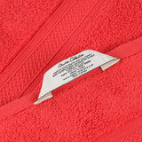 Chevron Zero Twist Solid and Jacquard Soft Cotton Hand Towel Set of 6