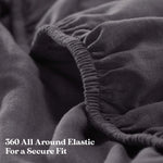 Chloe 100% Cotton Linen Texture Vintage Wash Deep Pocket Bed Sheet Set - Sheet Set by Superior Brand