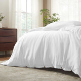 Chloe 100% Cotton Linen Texture Vintage Wash Duvet Cover Set - Duvet Cover Set by Superior Brand