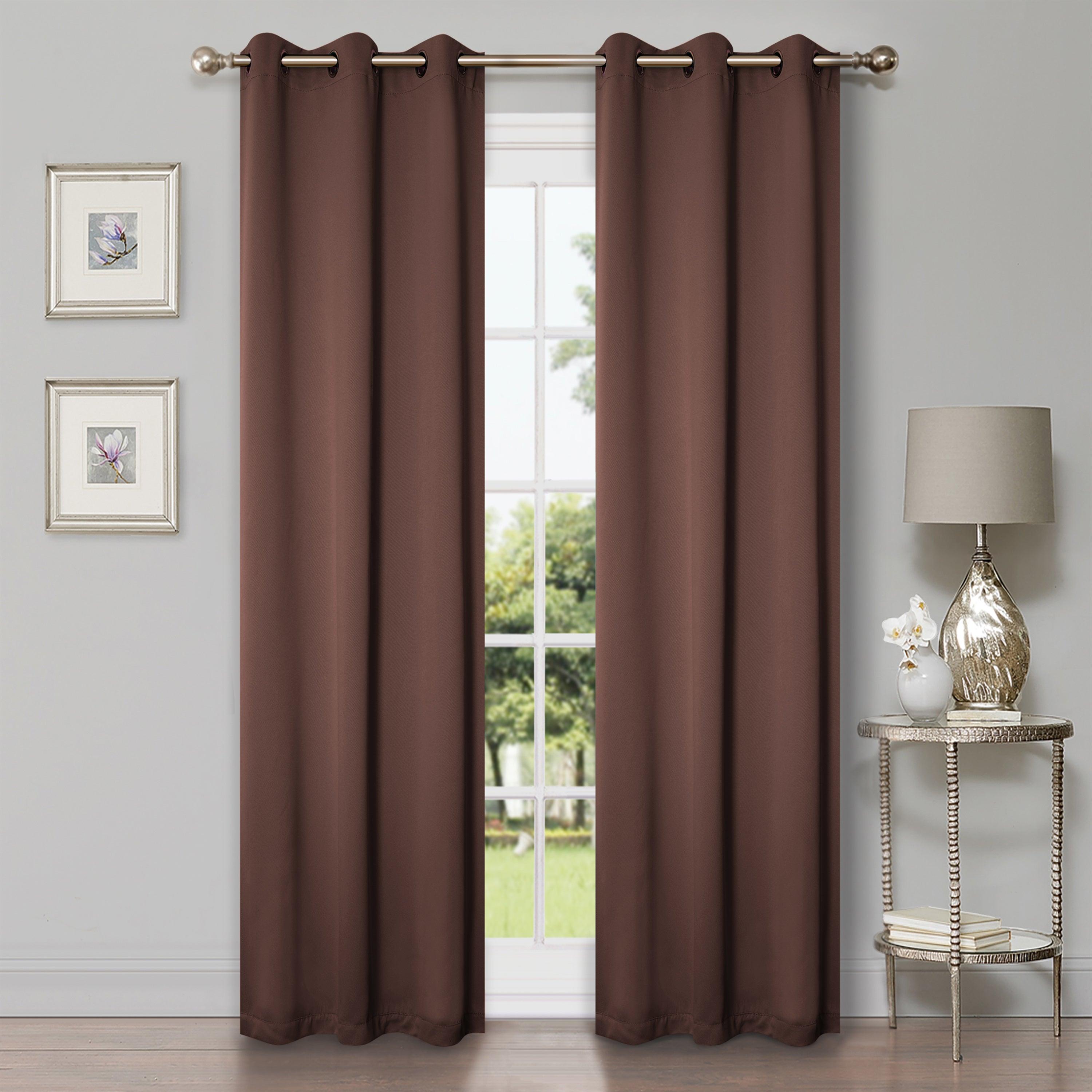 Solid Machine Washable Room Darkening Blackout Curtains, Set of 2 - Blackout Curtains by Superior Brand