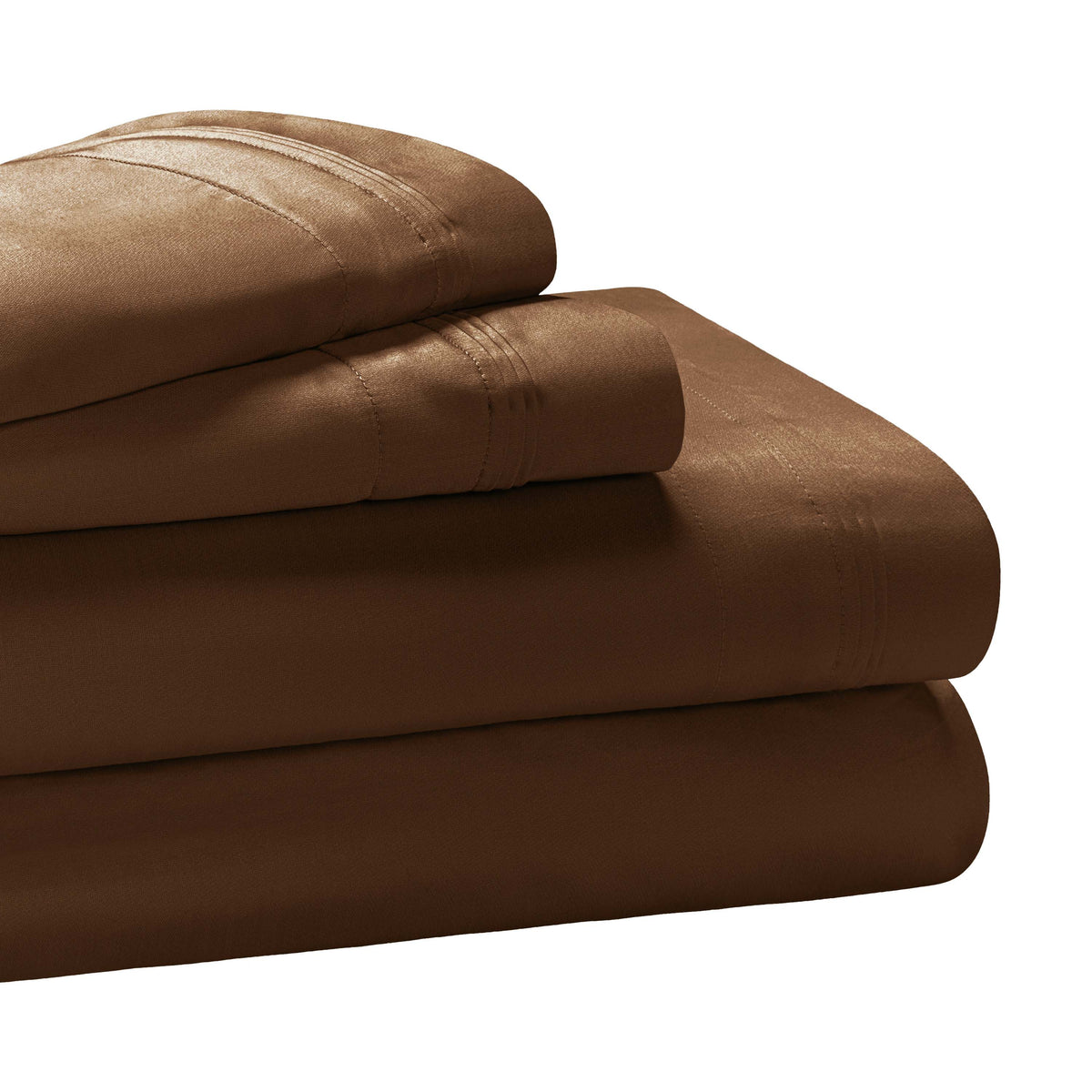 Egyptian Cotton 650 Thread Count Eco-Friendly Solid Sheet Set - Chocolate