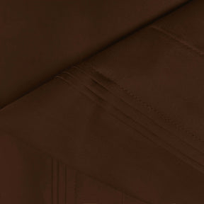 Superior Premium 650 Thread Count Egyptian Cotton Solid Deep Pocket Sheet Set - Chocolate