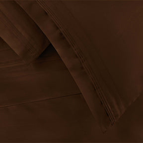 Egyptian Cotton 650 Thread Count Eco-Friendly Solid Sheet Set - Chocolate