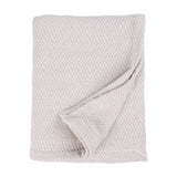 Chrisney Cotton Blanket - Textured Chevron Weave & All Season Comfort