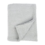 Chrisney Cotton Blanket - Textured Chevron Weave & All Season Comfort