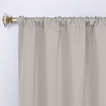 Solid Room Darkening Rod Pocket Blackout Curtain Panels, Set of 2 - Blackout Curtains by Superior