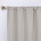 Solid Room Darkening Rod Pocket Blackout Curtain Panels, Set of 2 - Blackout Curtains by Superior