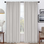 Solid Room Darkening Blackout Curtain Panels, Back Tabs, Set of 2 - Blackout Curtains by Superior