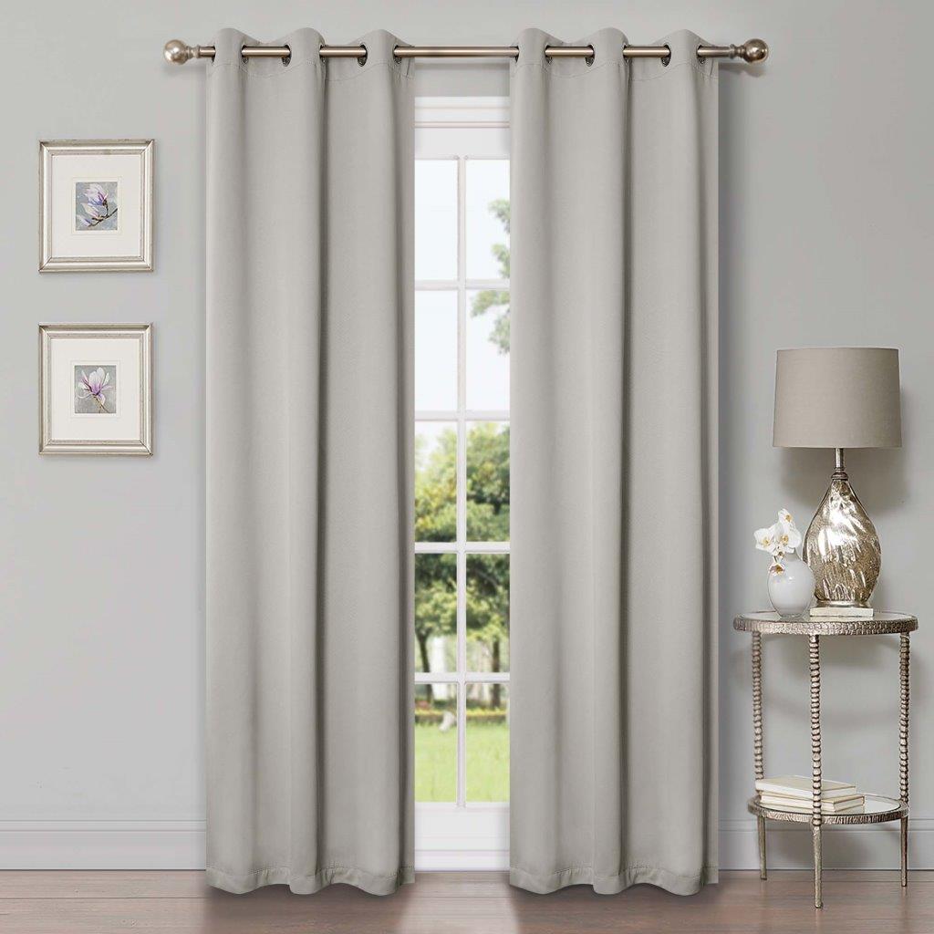 Solid Machine Washable Room Darkening Blackout Curtain 42 Inches - Blackout Curtains by Superior