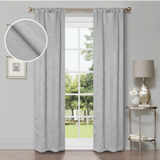 Waverly Geometric Washable Room Darkening Blackout Curtains, Set of 2