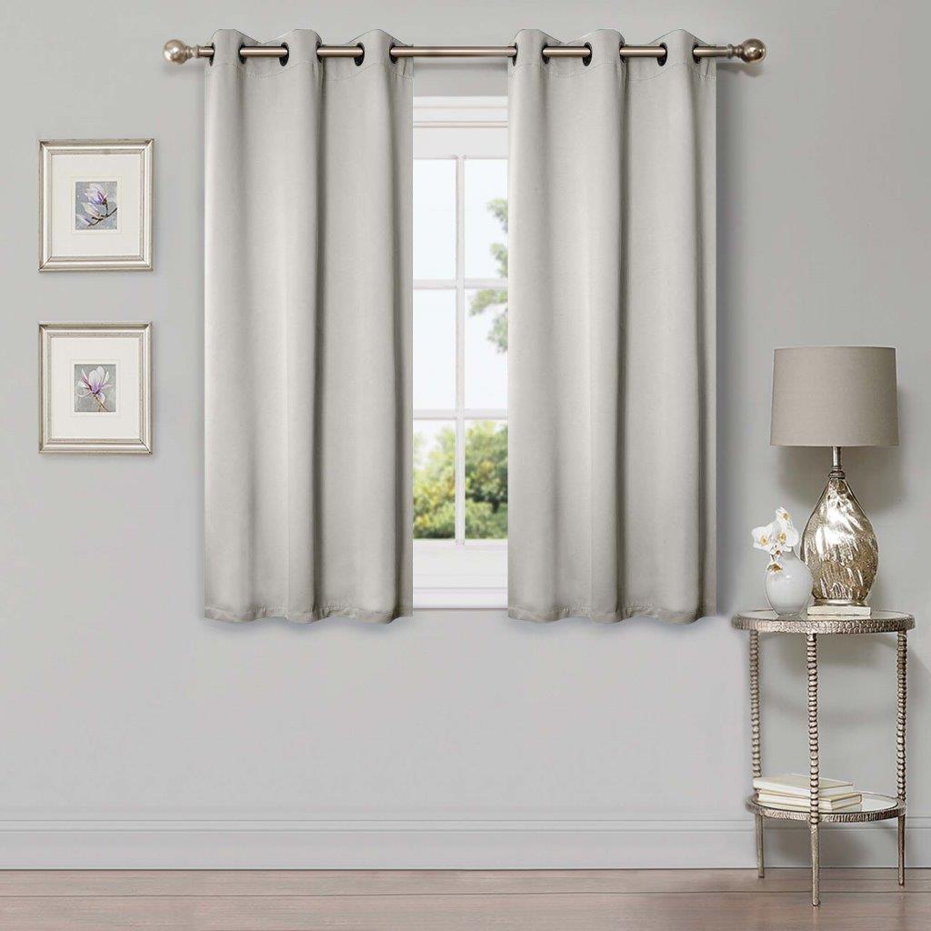 Solid Machine Washable Room Darkening Blackout Curtain 42 Inches - Blackout Curtains by Superior