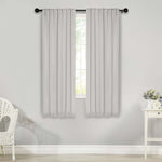 Solid Room Darkening Blackout Curtain Panels, Back Tabs, Set of 2 - Blackout Curtains by Superior