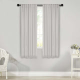 Solid Room Darkening Blackout Curtain Panels, Back Tabs, Set of 2 - Blackout Curtains by Superior