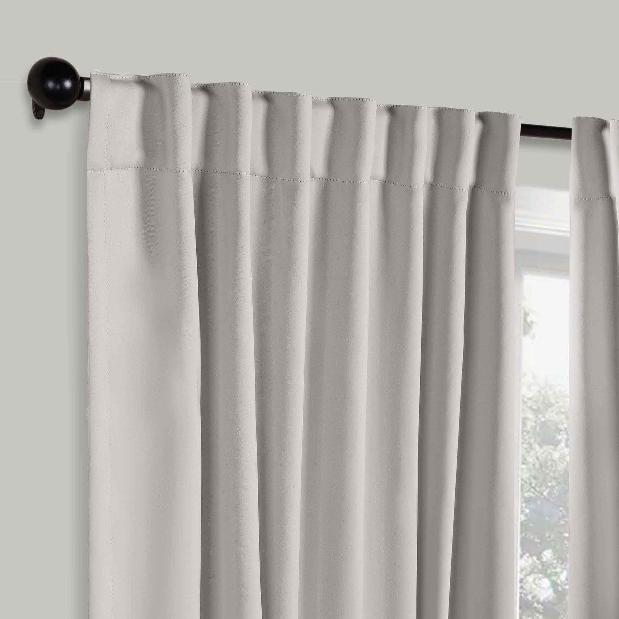 Solid Room Darkening Blackout Curtain Panels, Back Tabs, Set of 2 - Blackout Curtains by Superior